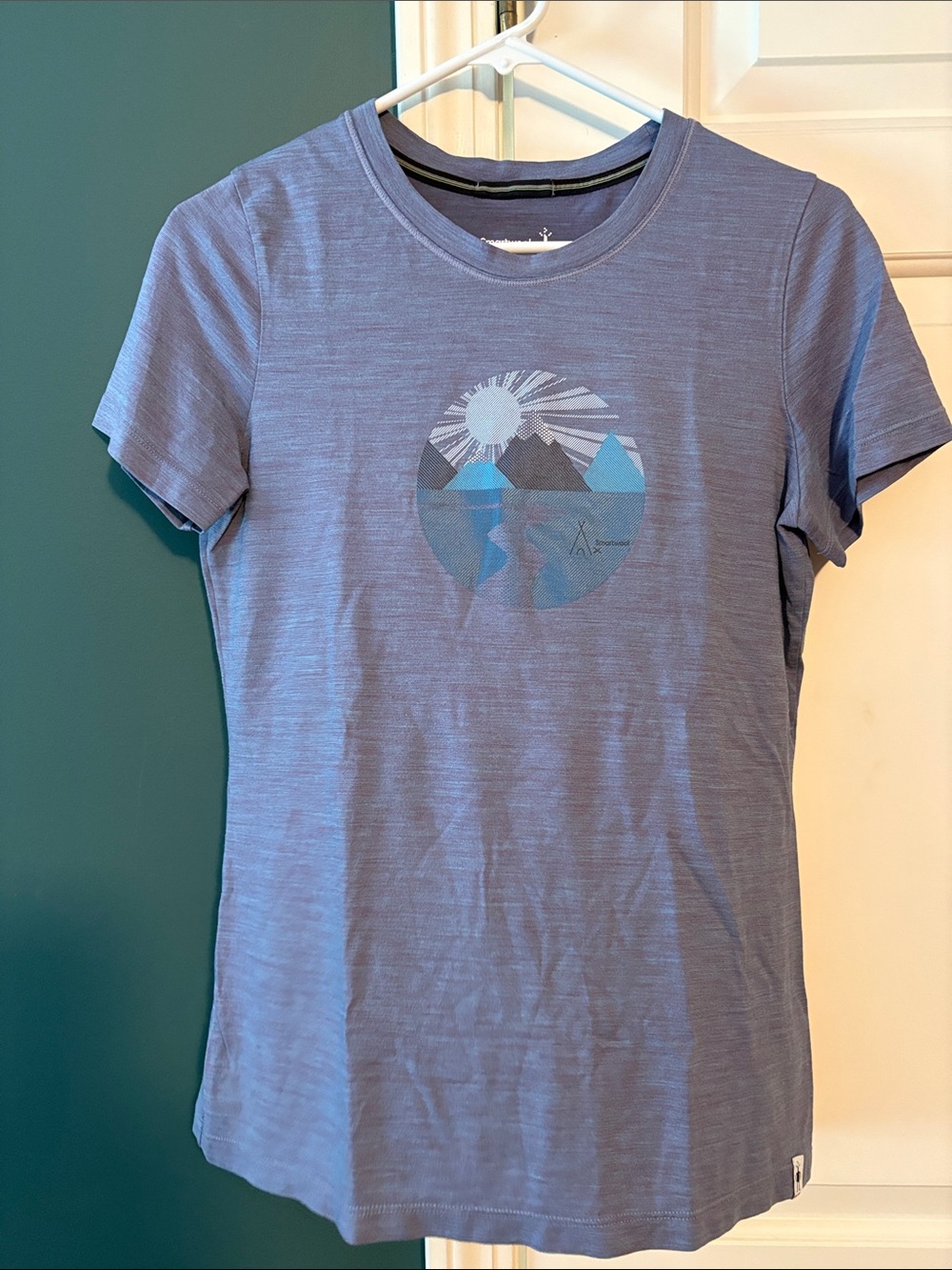 Smartwool Heathered Lavender Mountain Graphic Short Sleeve Tee